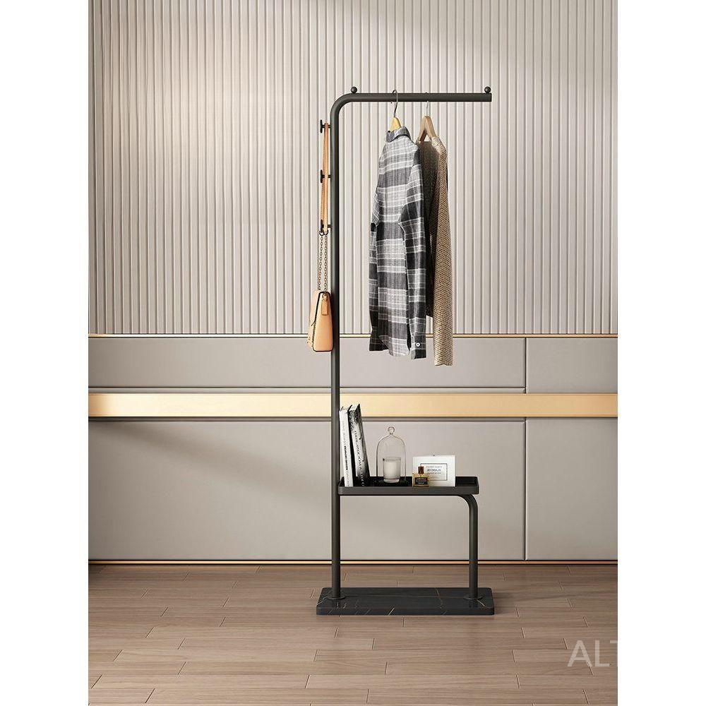 스탠드형 코트랙 옷걸이대 공간 행거 정리대 블랙 좁은 150cm 블랙+블랙 화이트 루트 - 상세 이미지 2