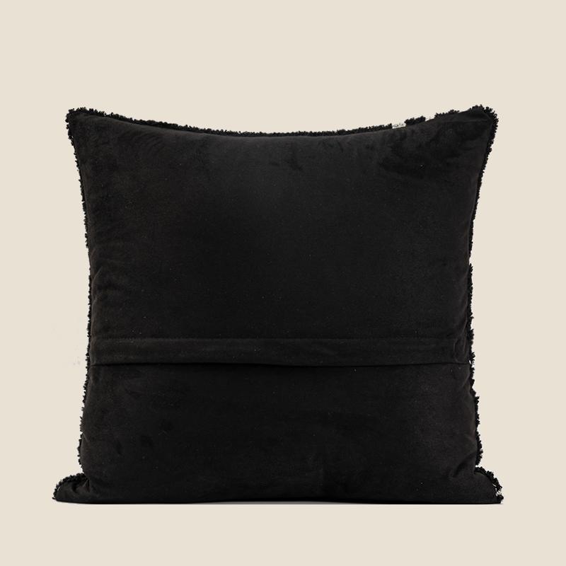 북유럽 일반 일러스트 쇼파 피카소 거실 패브릭 드로잉 화이트 웨이브 램스울 45 x 45cm 싱글 베개 커버 - 상세 이미지 4