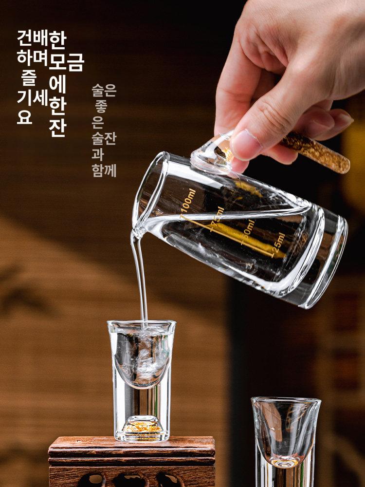 주류잔 세트 사케병 선물세트 도쿠리병 소주잔 정종잔 와인 6병 6잔 사슴 머리 받침대 포함 - 상세 이미지 4