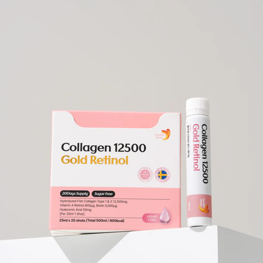 스웨디시뉴트라 마시는 콜라겐 골드레티놀 12,500mg 20개입, 1개 - 상세 이미지 4