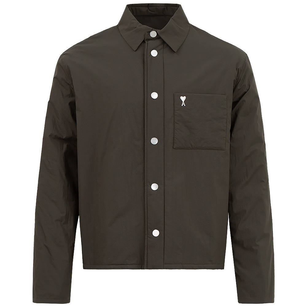 아미 하트 로고 패딩 셔츠 HJK238 PA0009 221 (2024 F/W) XL - 상품 이미지