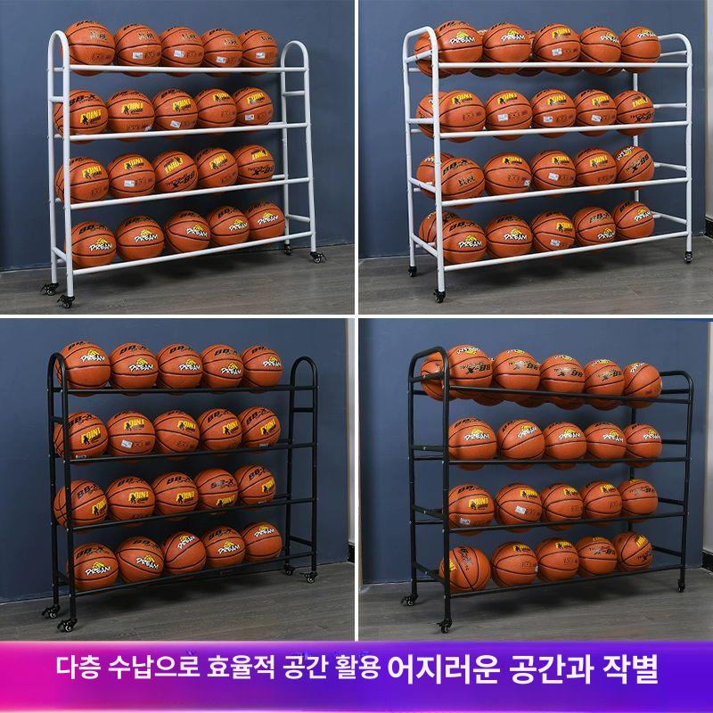 거치대 업소용 수납함 가정용 보관대 이동식 학교 보관함 단일 행 4칸 블랙 4호24개 20개 - 상세 이미지 4