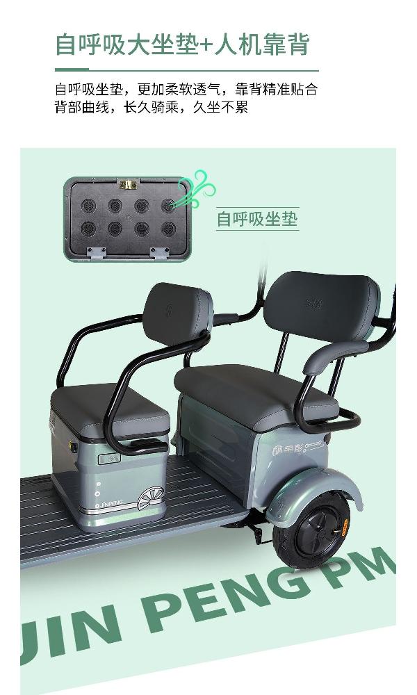 세발 캐노피 오토바이 바이크 짙은 자전거 방수 커버 배터리 미포함 60V - 상세 이미지 4