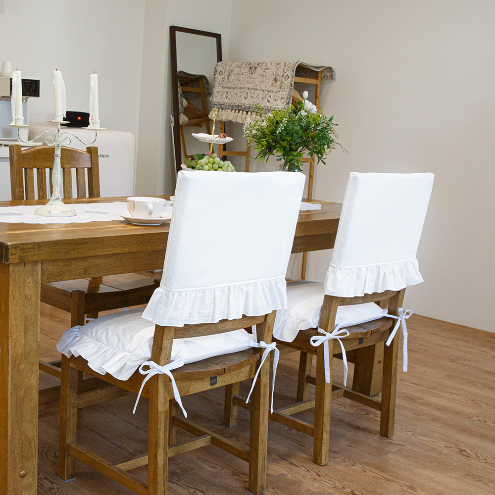 루이스 식탁 의자 등받이 커버, 순면 워싱 덮개 리폼 천갈이 헤드 가죽