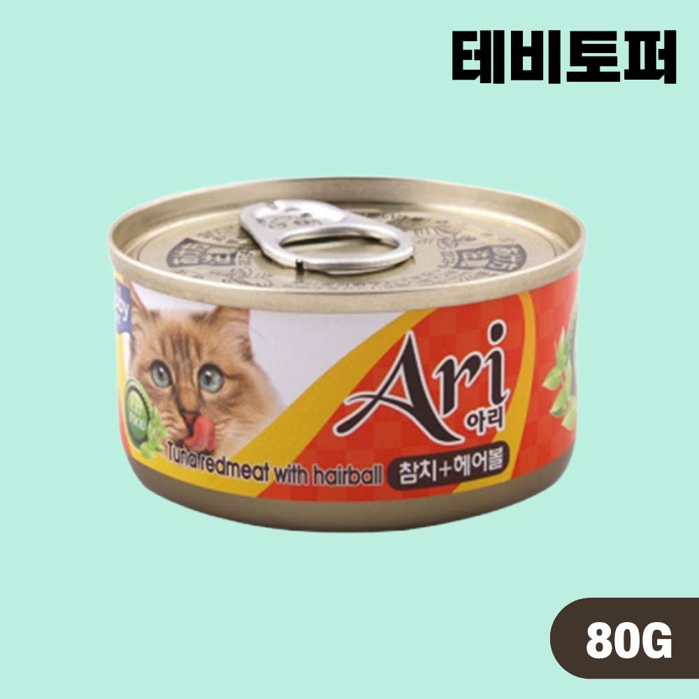 테비토퍼 아리캔 고양이 간식 습식캔 3종 콤보, 80g, 24개 - 상세 이미지 4