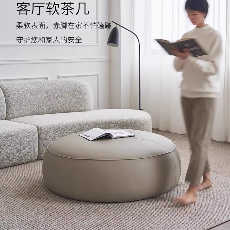 원형 소파 둥근 옷가게 쇼파 싱글 미니멀 라운지 매장 80cm - 상세 이미지 3