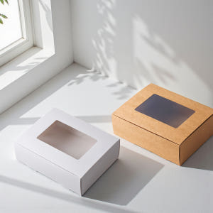 투명창박스 무지 선물포장 디저트 답례품 종이 쿠키 비누 투명 상자 25호... 실사용 후기 | 효과 있을까? - 상품 이미지 1