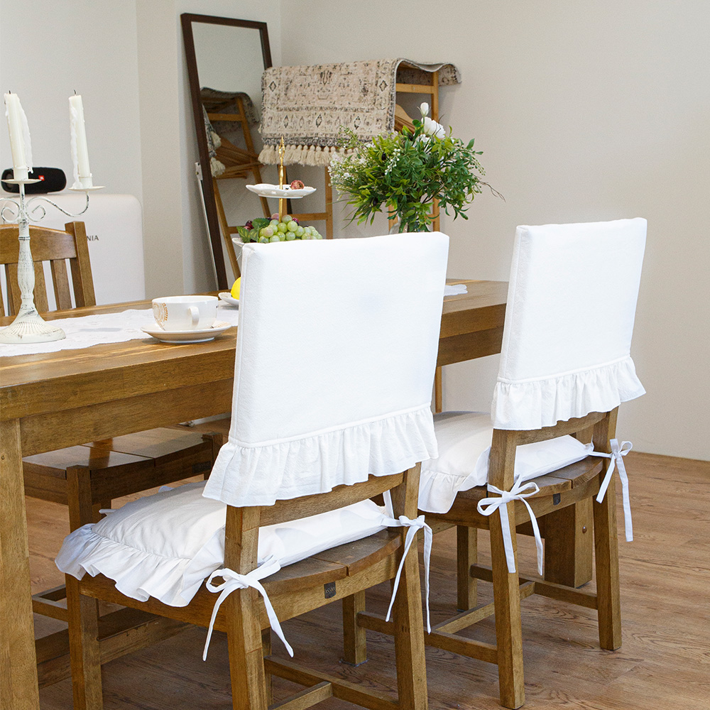 루이스 식탁 의자 등받이 커버, 순면 워싱 덮개 리폼 천갈이 헤드 가죽