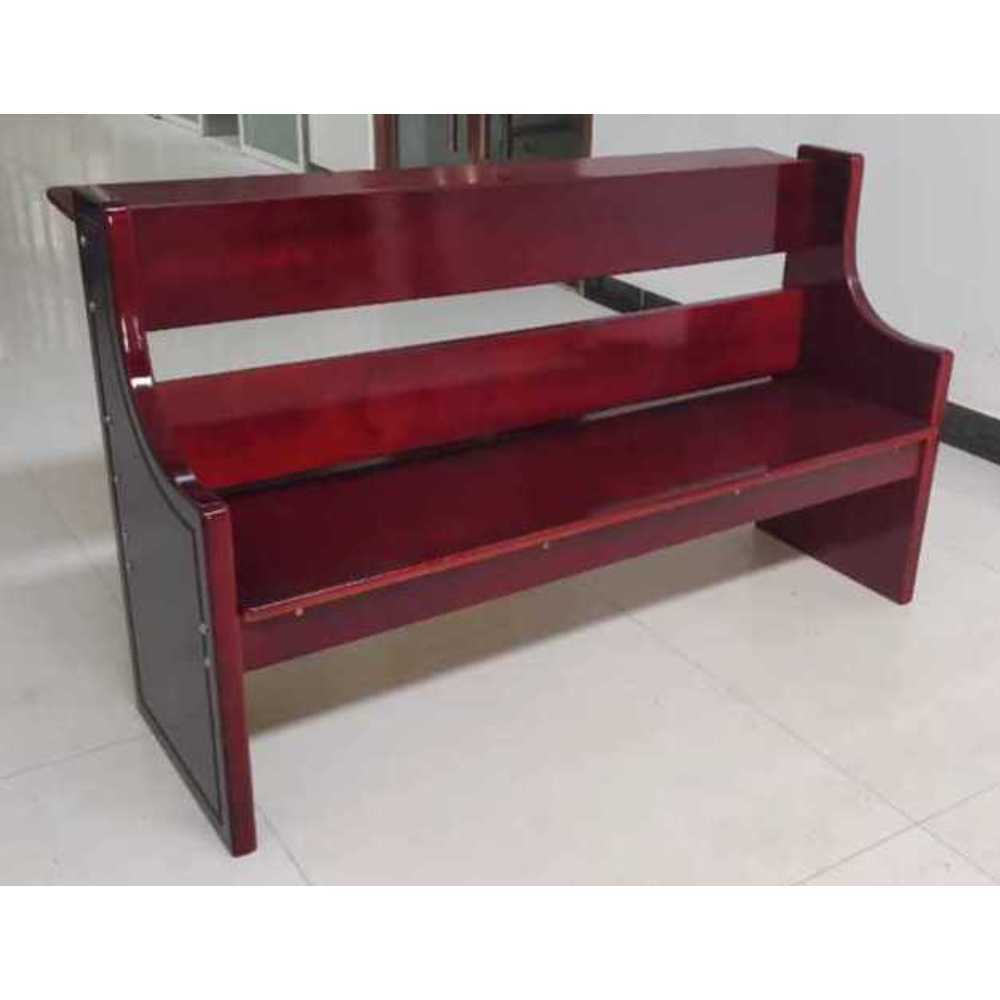 교회 벤치 장의자 공원 강당용 튼튼한 엔틱 예배 원목 120x40x80cm - 상품 이미지