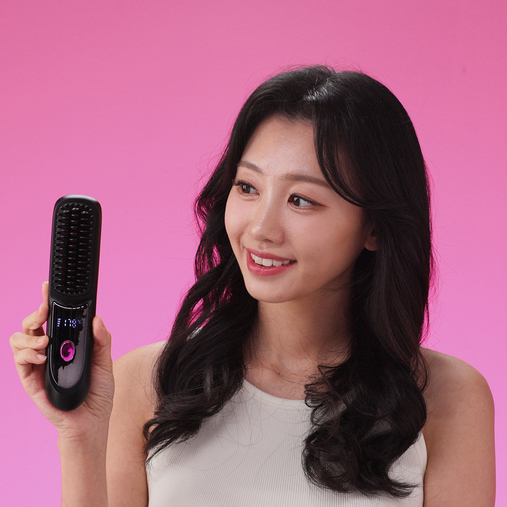 쿠조 무선 빗고데기 헤어브러쉬 매직기 뿌리볼륨 - 상세 이미지 3