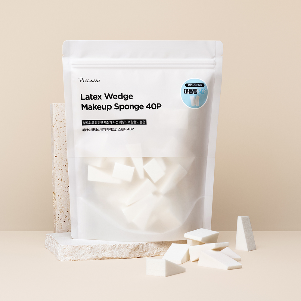 [피카소] 라텍스 웨지 스펀지 40P(N배송) 제품 이미지