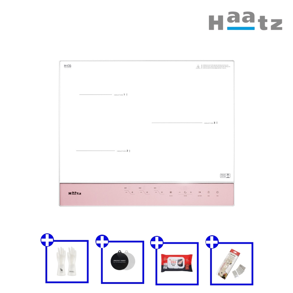 하츠 인덕션 3구 부띠끄 그레이 핑크 민트 IH-3606TTL 쿡탑 전기레인지 쿠킹존