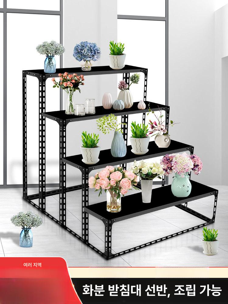 화초 진열대 식물 정리대 인테리어 거실 거치대 계단 120 x 60x60 2단 - 상세 이미지 5