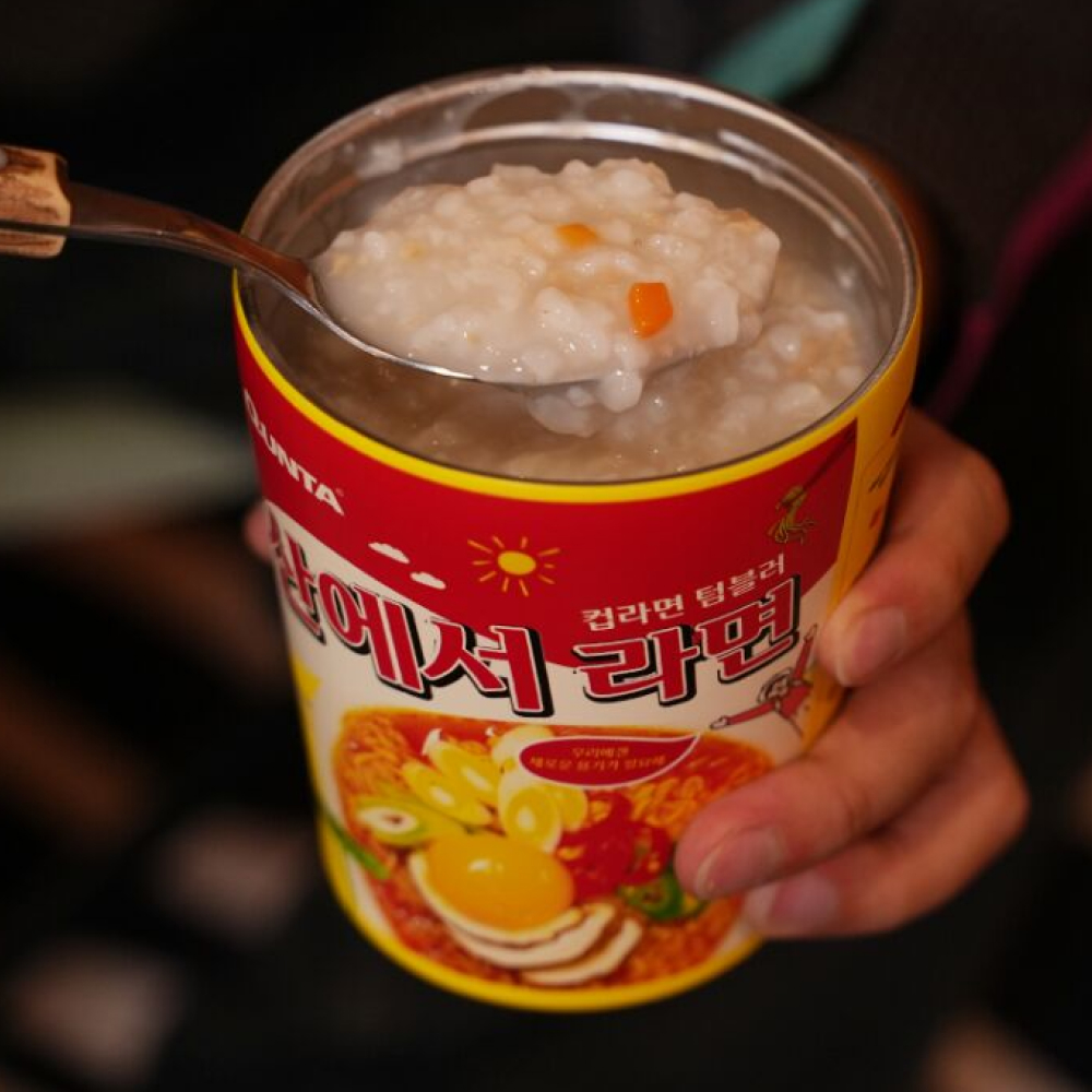 쿤타 산에서라면 컵라면 텀블러 스테인레스 304 휴대용 죽통 보온밥통 - 상세 이미지 5