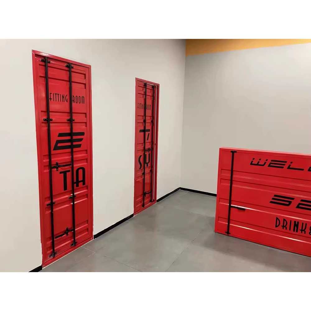 컨테이너문 철제 도어 화장실 매장 대문 술집 출입문 200x70cm 이미지 8