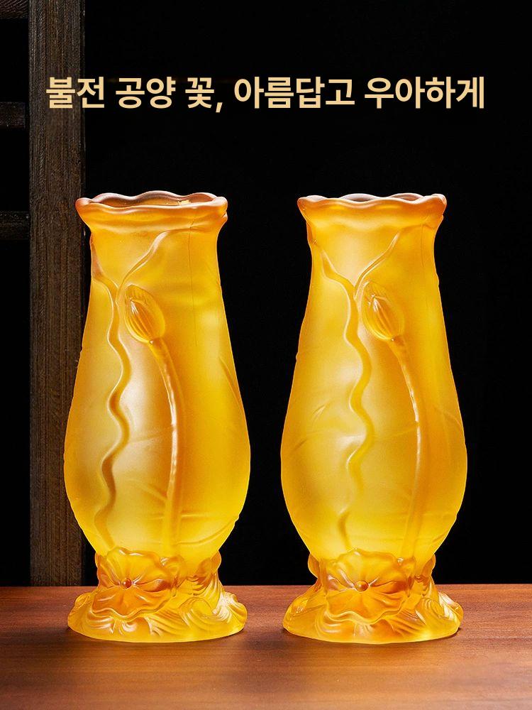 연꽃 LED등 법당용 연꽃등 연화등 석가탄신일 연등 팔복 등불 앰버 - 상세 이미지 5