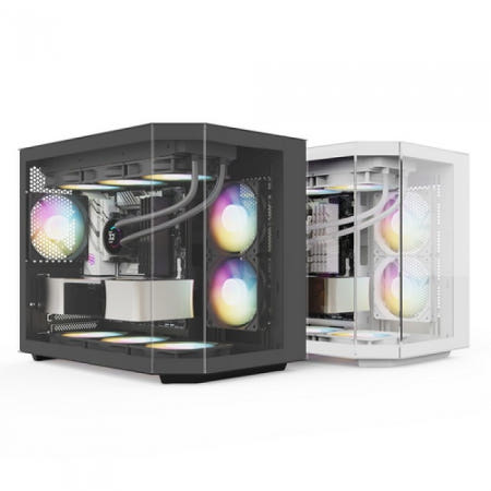 DAVEN AQUA EDGE (블랙) 미니타워 PC케이스