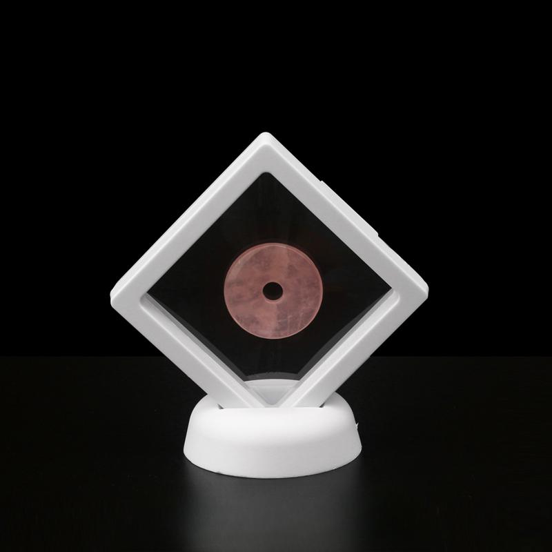 동전 전시액자 메달 진열대 필름 포켓 프레임 기념주화 화이트 7 x 7cm - 상품 이미지