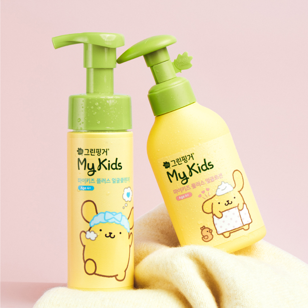 그린핑거 마이키즈 플러스 산리오 샴푸 320ml+워시 320ml / 키즈용 어린이용 스킨케어