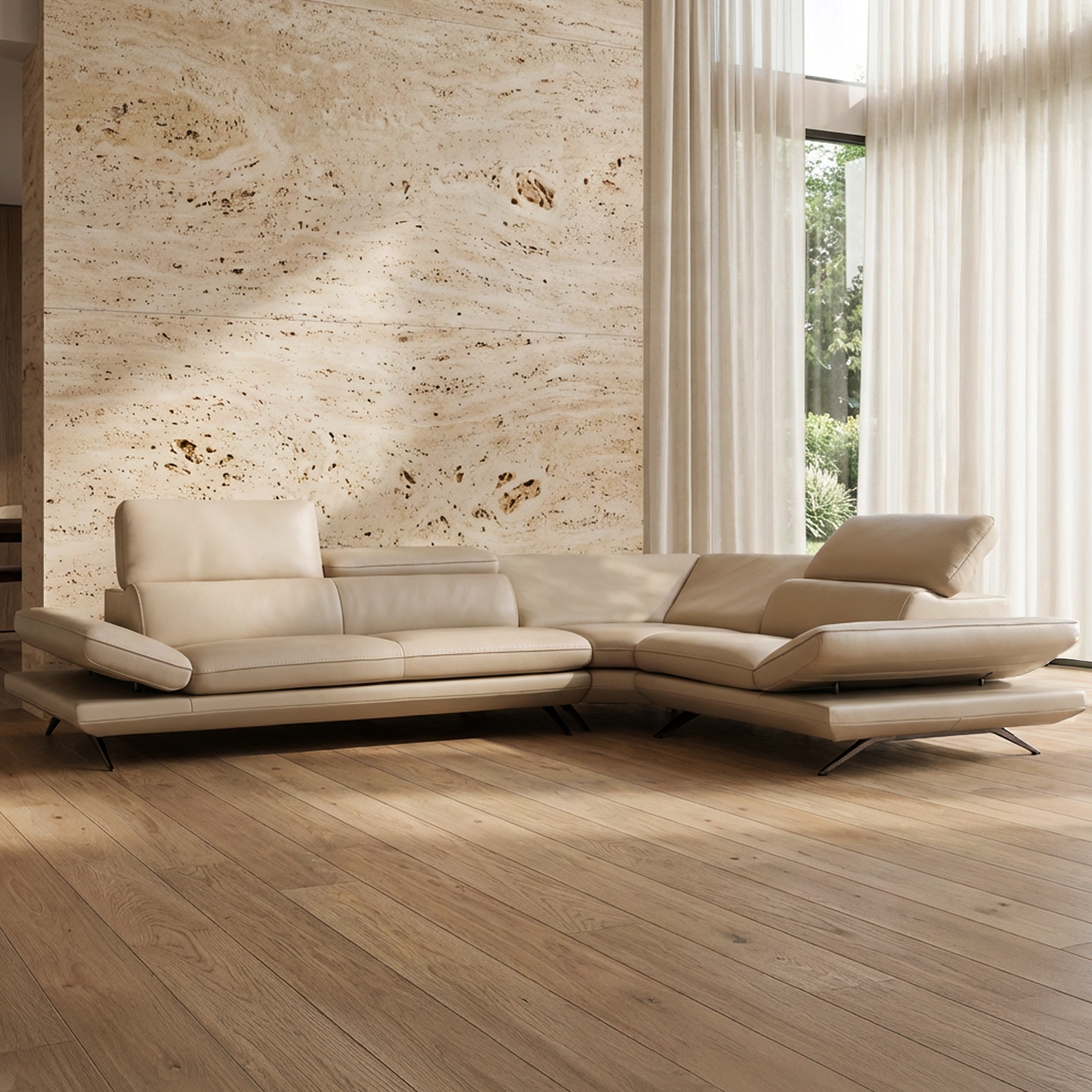 팔콘 이태리 풀그레인 올가죽 슈렁큰 전체 천연 통가죽 팔걸이 조절 코너형 쇼파 소파연구소