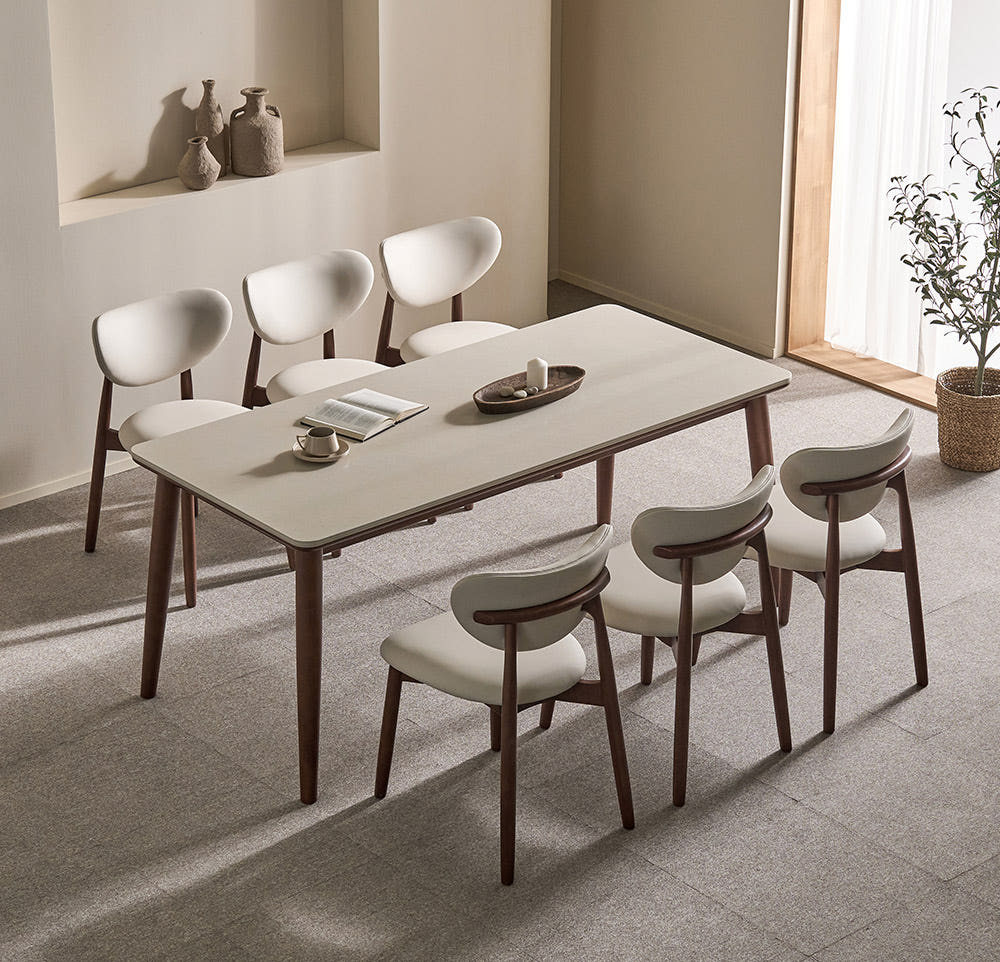 오브 세라믹 식탁 디테일