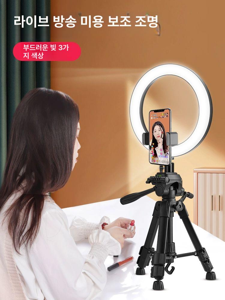 팬틸트 거치대 속도 조절 기능 원격 촬영 삼각대 거치 휴대용강화형 데스크탑 삼각대 60cm 카본블랙 - 상세 이미지 5