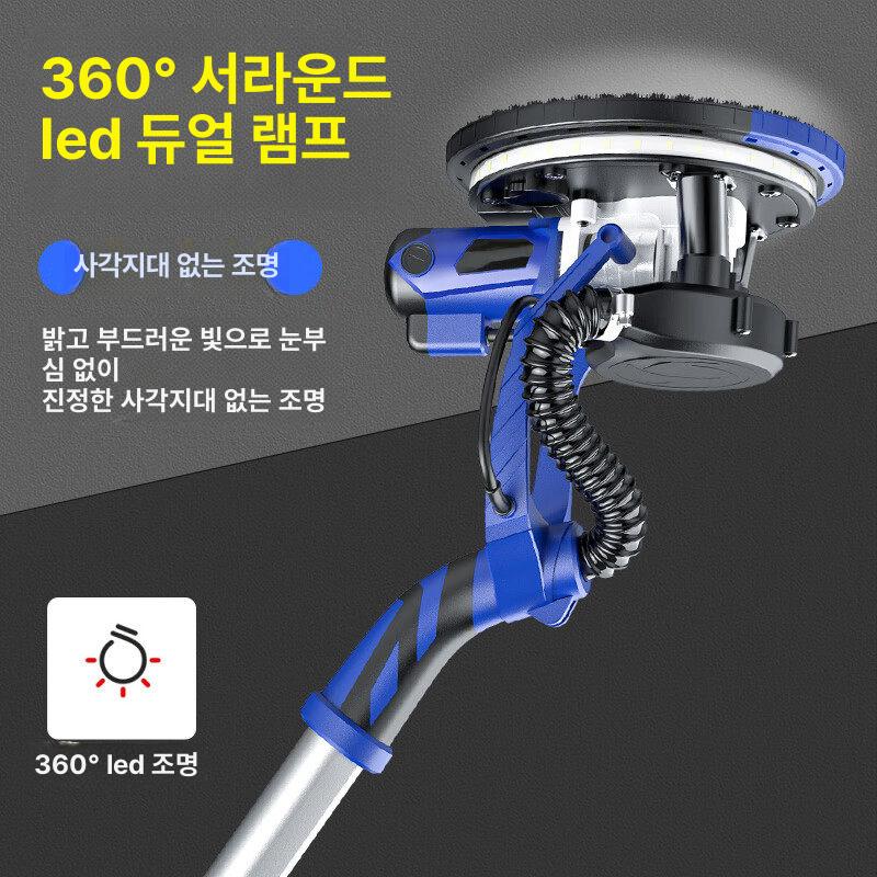 콘크리트 연삭기 바닥 광택기 산업용 샌딩기 연마기 장비 고풍량듀얼진공 3.6m 2m - 상세 이미지 2