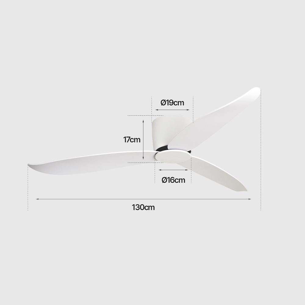 윈드케어 실링팬 에어블라 135cm 낮은 천장형 저소음 리모컨 선풍기 이미지 2