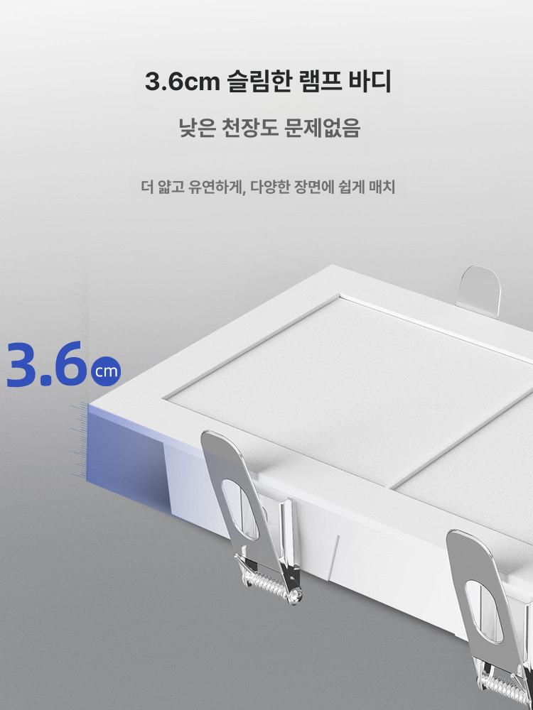 CD 플레이어 2컬러 USB 거치 꾸러미 벽걸이 선명한 36 5w 3000K 75 75mm개구 A - 상세 이미지 2