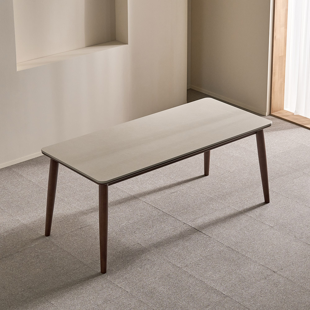 쏠앤까사 오브 고무나무 원목 포세린 세라믹 식탁세트 4인용 6인용 1400 1800