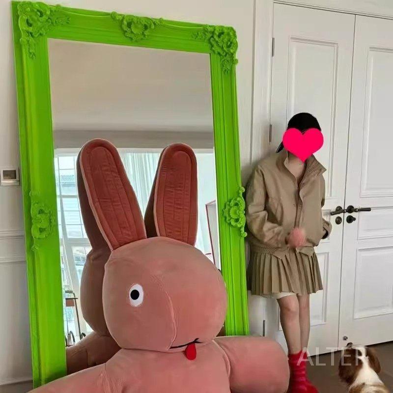대형거울 인테리어 컬러풀 매장 형광 의류 피팅룸 그린 80x180cm - 상세 이미지 3