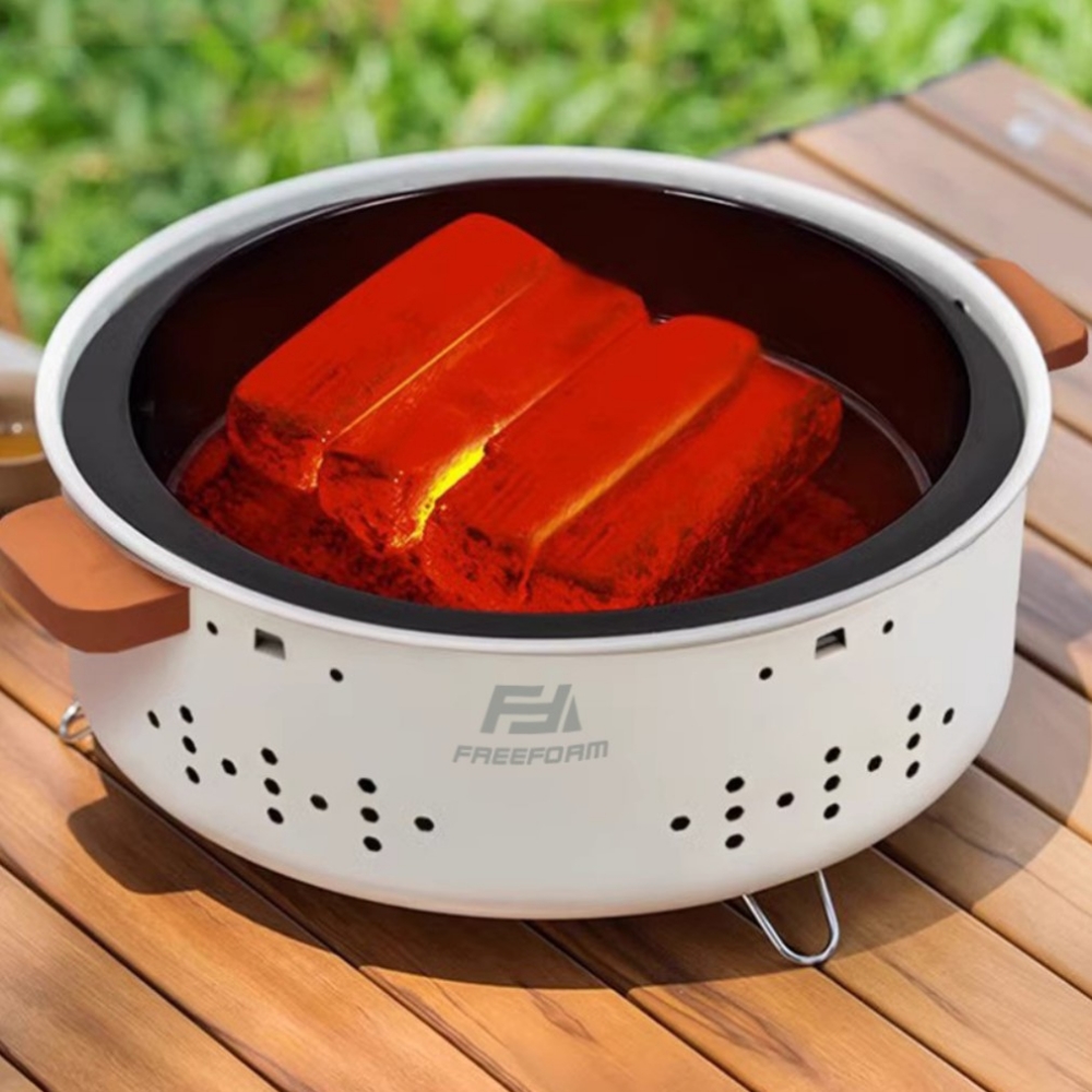 바베큐 그릴 화로대 미니 석쇠 집에서 숯불구이 타닥 고체연료 1인 화롯대 가정용