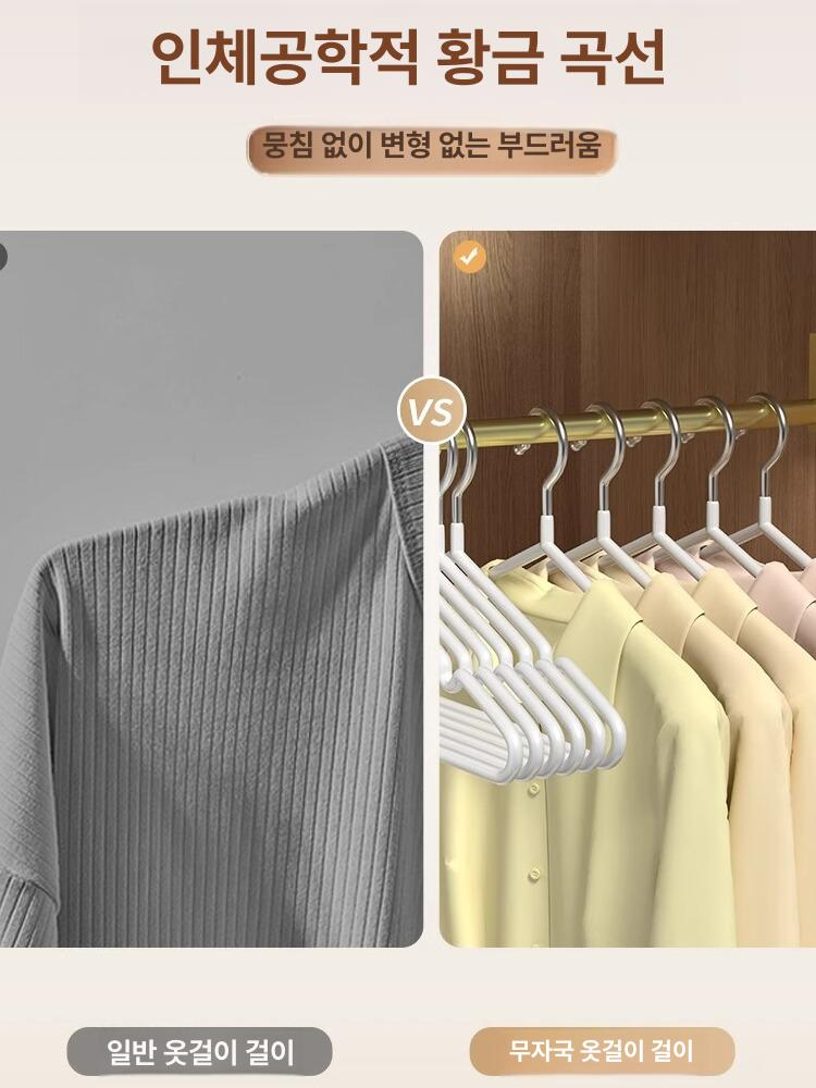건조 행거 논슬립 방지 대형 빨래대 두꺼운 기숙사용 체리블라썸핑크 초두꺼운논슬립 A 5개 - 상세 이미지 4