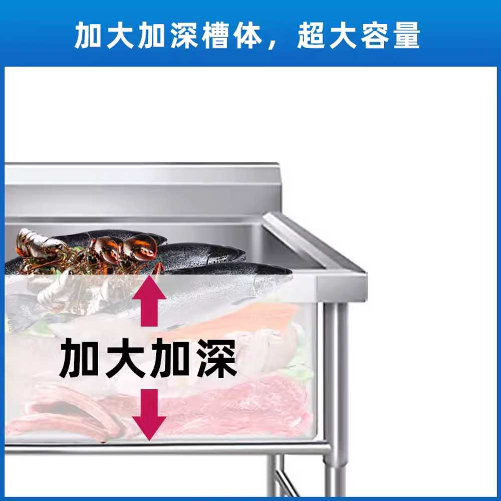 야외개수대 대형 캠핑장 스테인레스 글램핑 가든 농막 100x50cm - 상세 이미지 4
