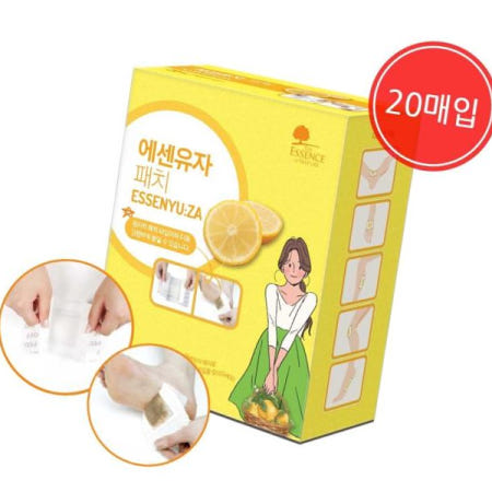 발관리 건강 발패치 에센스네이쳐 에센유자 밴드형 20매입