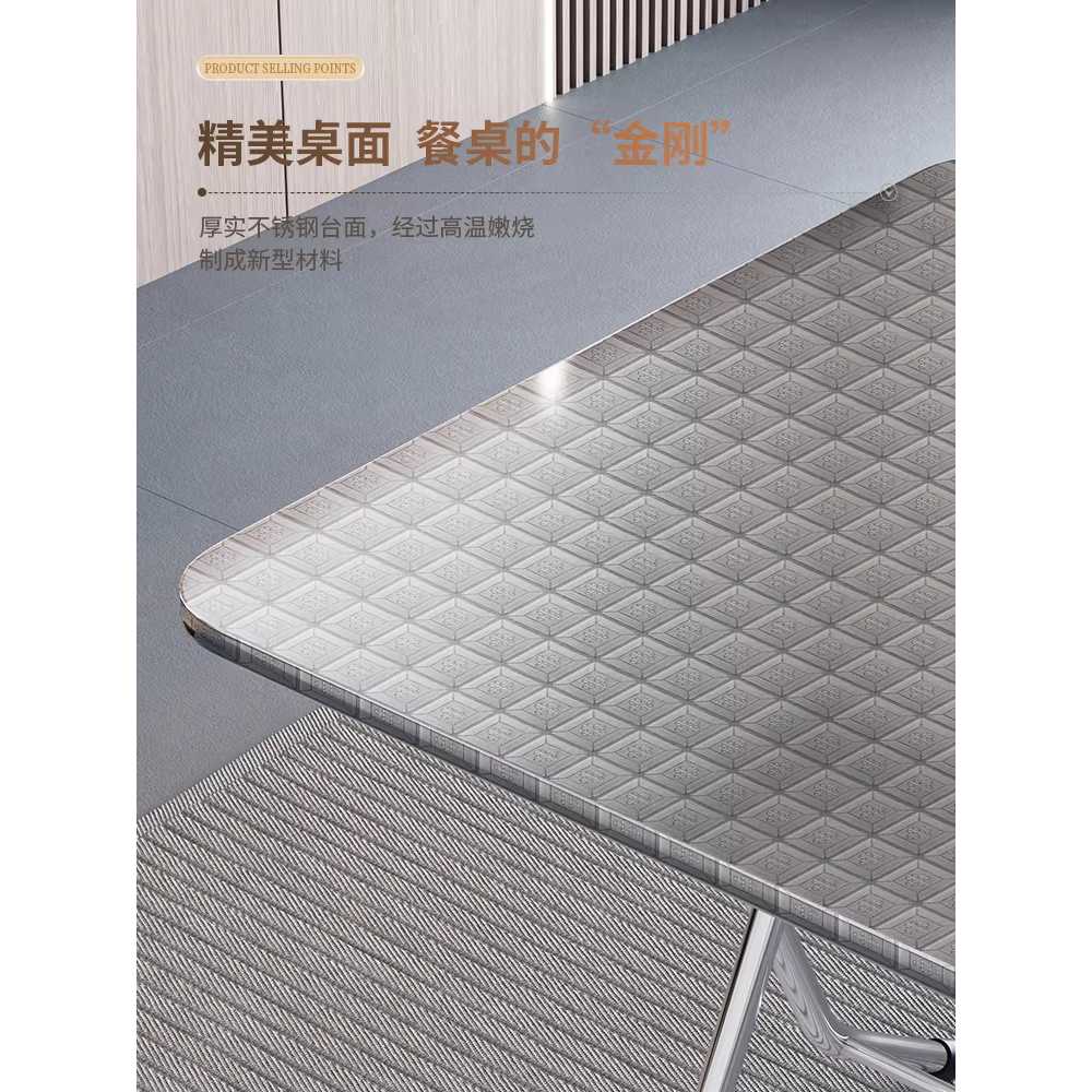 접이식 스텐 테이블 테라스탁자 휴대용 포차 편의점 60x55cm 304 원형 테이블 - 상세 이미지 4