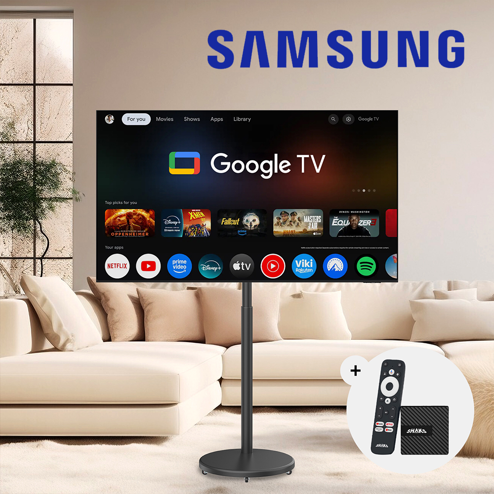삼성 125cm(50인치) 스마트 소형TV 4K UHD 이동형 이동식 무빙 스탠드 1등급 - 상세 이미지 3