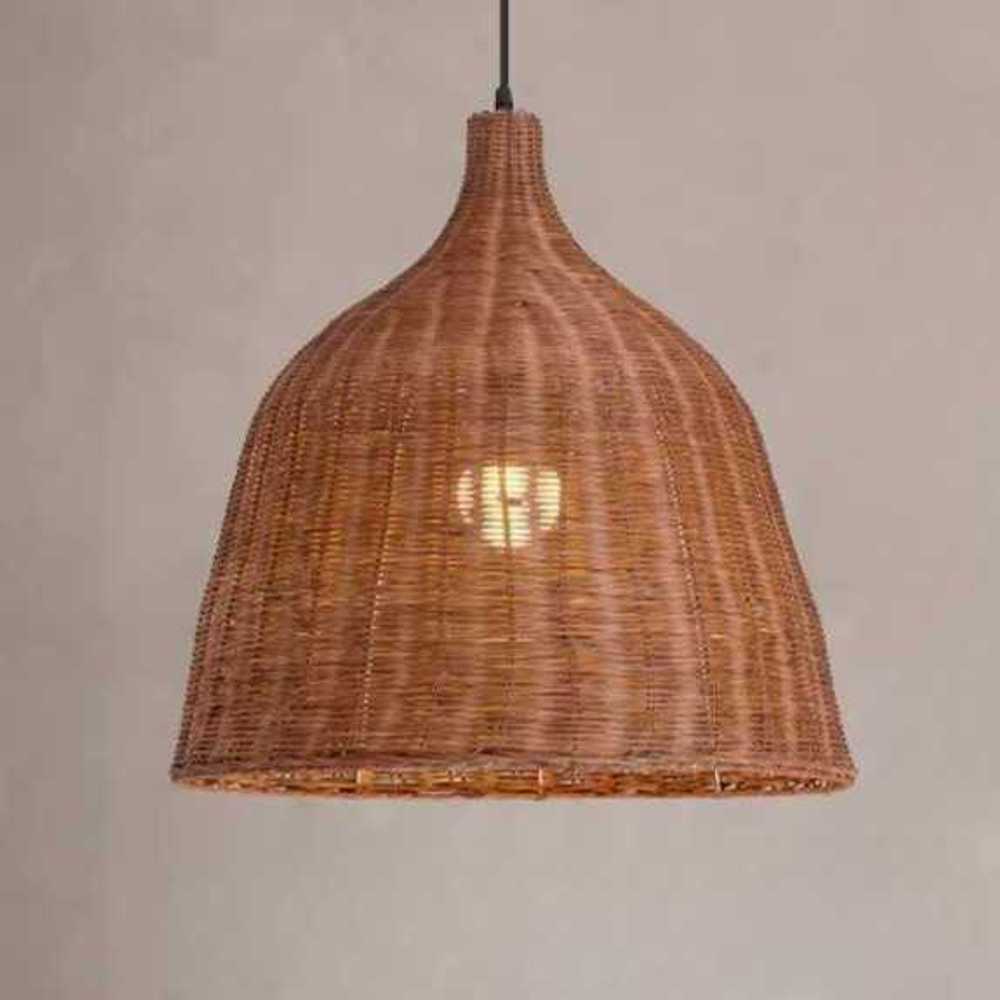 라탄갓등 라탄등 불빛 카페조명 새장 랜턴 led 가게 25cm - 상품 이미지