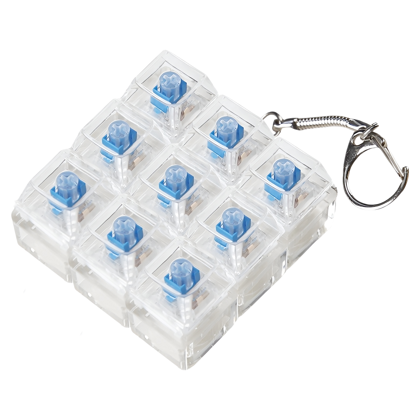 LED 청축 투명 키캡 키링 DIY 키보드 커스텀 꾸미기 클릭커 딸깍이 이미지 7
