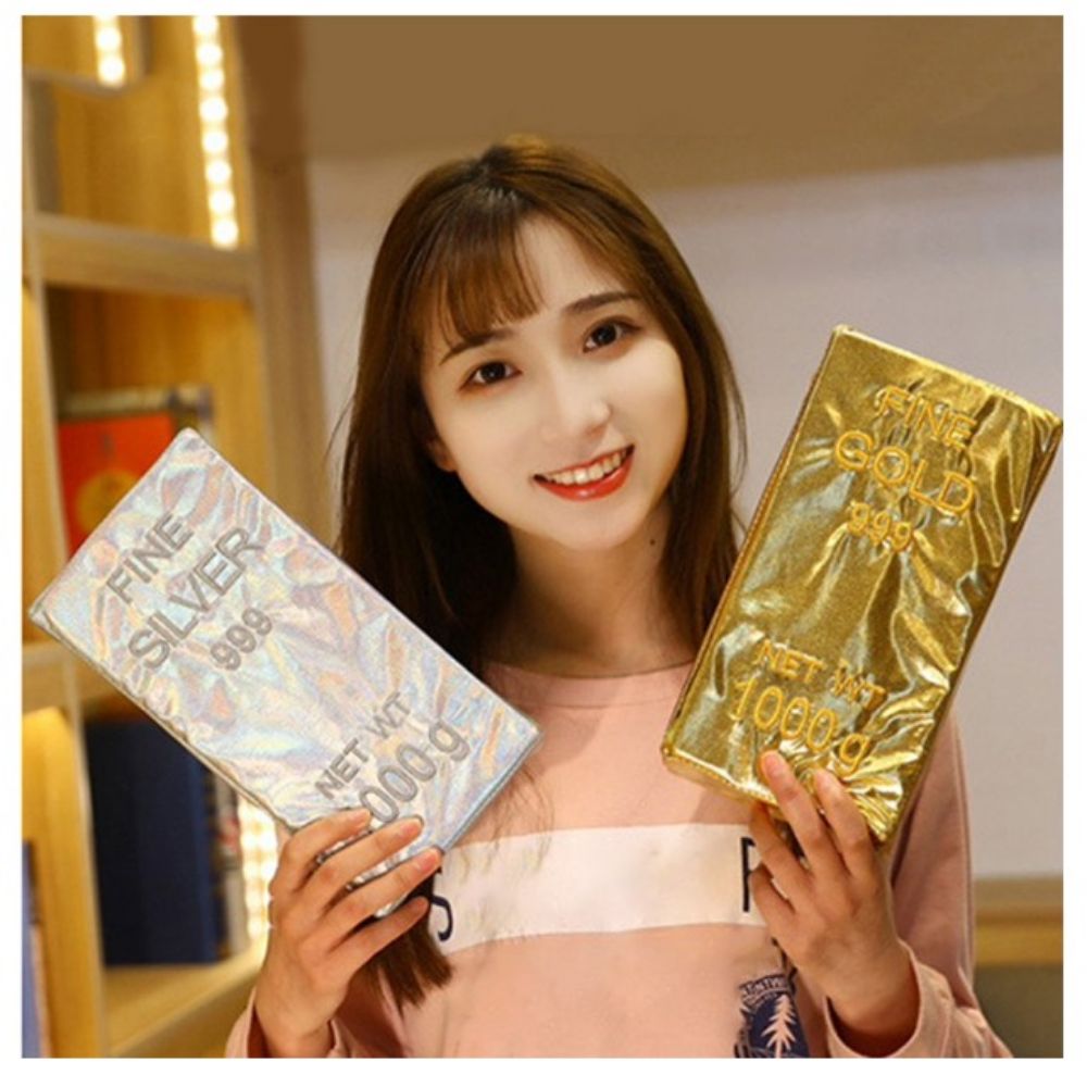 빌리네집 금괴 은괴 쿠션 인테리어 소품 소파 집들이 개업 쓸모없는 웃긴 선물 이미지 7