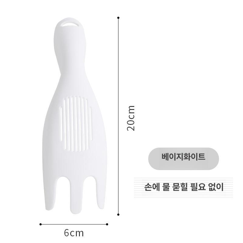주방 다용도 쌀 세척기 손쉬운 배수 창의적인 믹싱 바 화이트 1개 - 상품 이미지