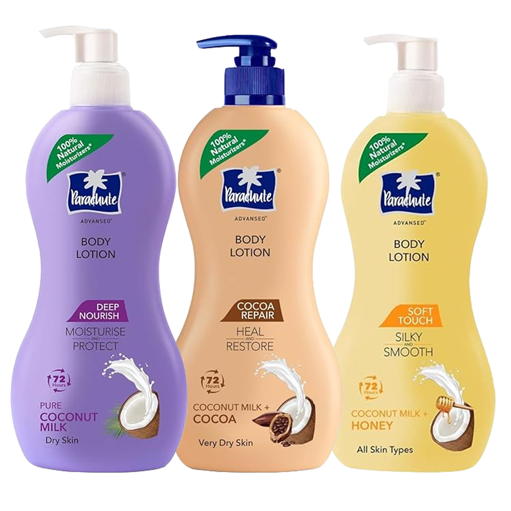 파라슈트 어드밴스드 바디로션 400ml 고보습 남자 여자 끈적임없는 촉촉한 수분 대용량 - 상품 이미지
