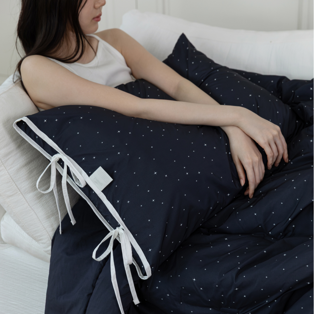 슬라운드 알러메디 스태리 알러지케어 먼지없는 사계절 겨울 리본 차렵이불 SS