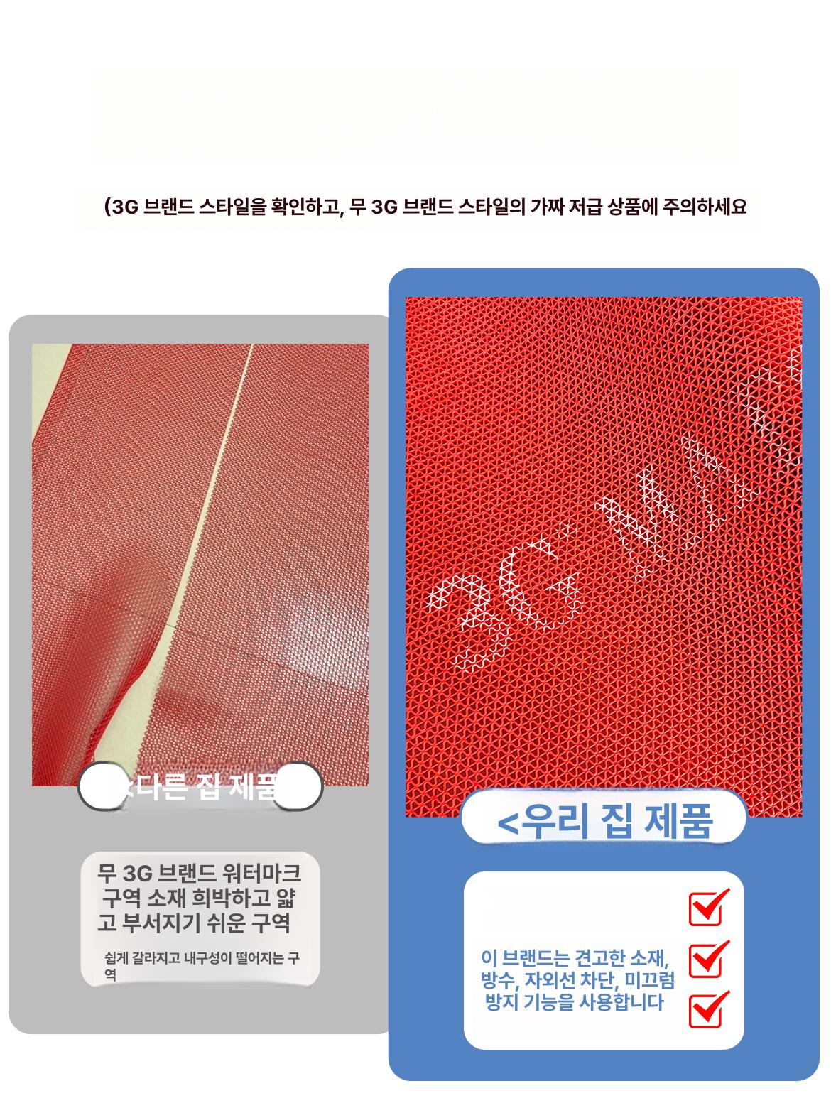 pvc 논슬립 패드 깔개 벌집 두꺼운 화장실 방지 미끄럼 매트 대시보드 계단 - 상세 이미지 5