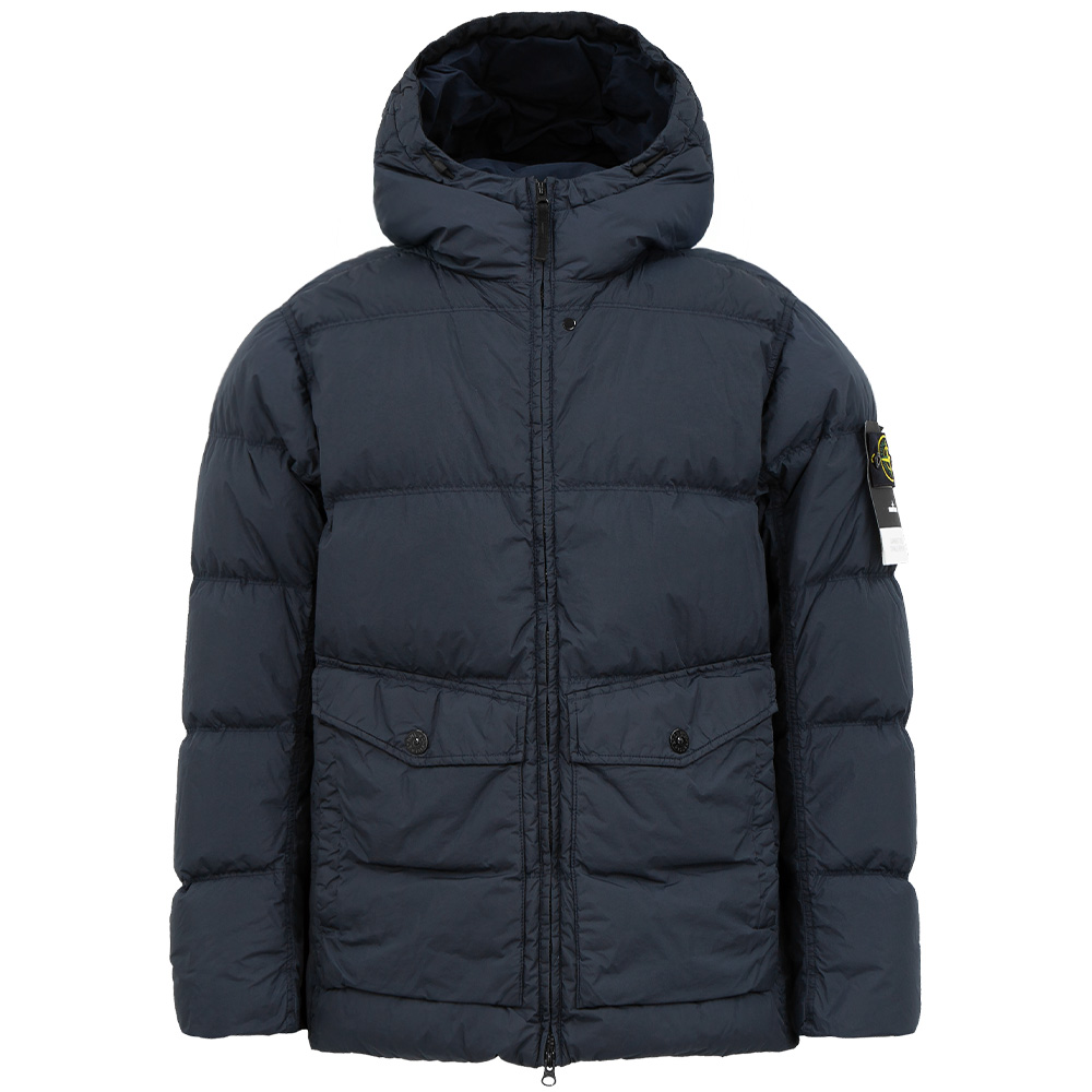 스톤아일랜드 크링클랩스 후드 다운 네이비 패딩 K2S154100011 S0A23 V0020 (2025 F/W) SIZE M,XXL - 상품 이미지