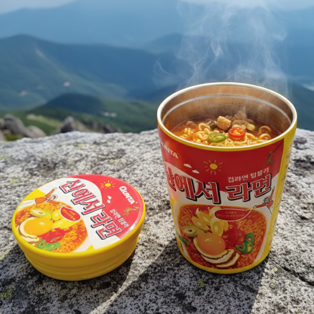 쿤타 산에서라면 컵라면 텀블러 스테인레스 304 휴대용 죽통 보온밥통 - 상세 이미지 2