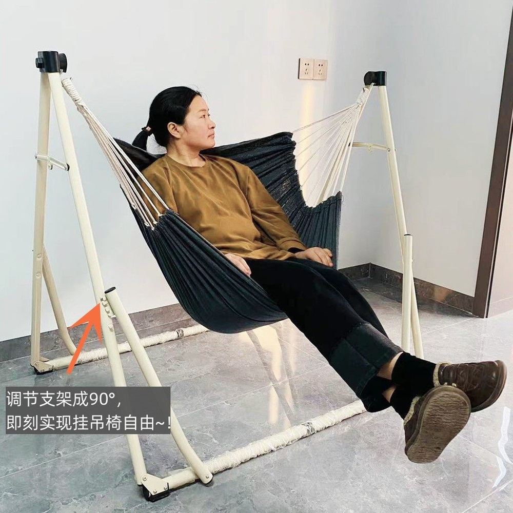 캠핑 해먹 스탠드 그네 세트 거치대 감성 접이식 야외 글램핑 휴대용 차박 흰색 접이식 스탠드 - 단일 - 상세 이미지 2