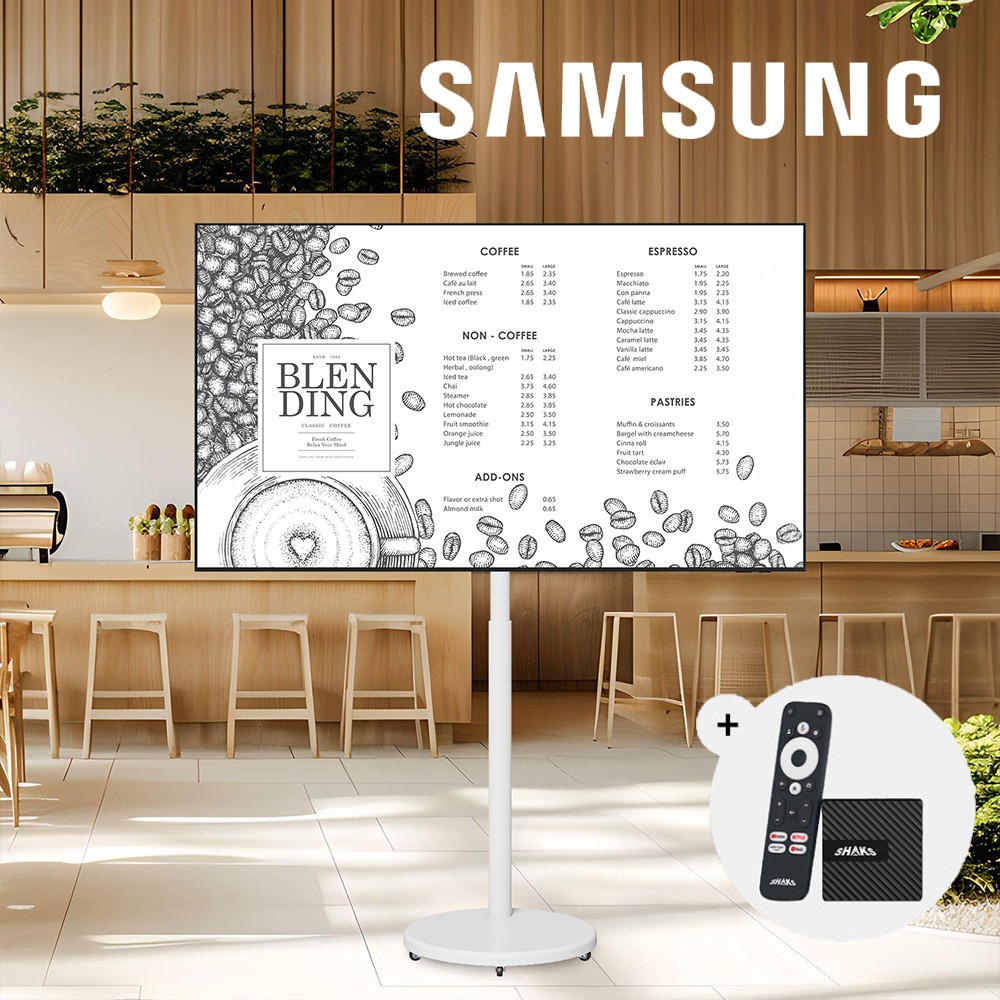 삼성 125cm(50인치) 스마트 소형TV 4K UHD 이동형 이동식 무빙 스탠드 1등급 이미지 6