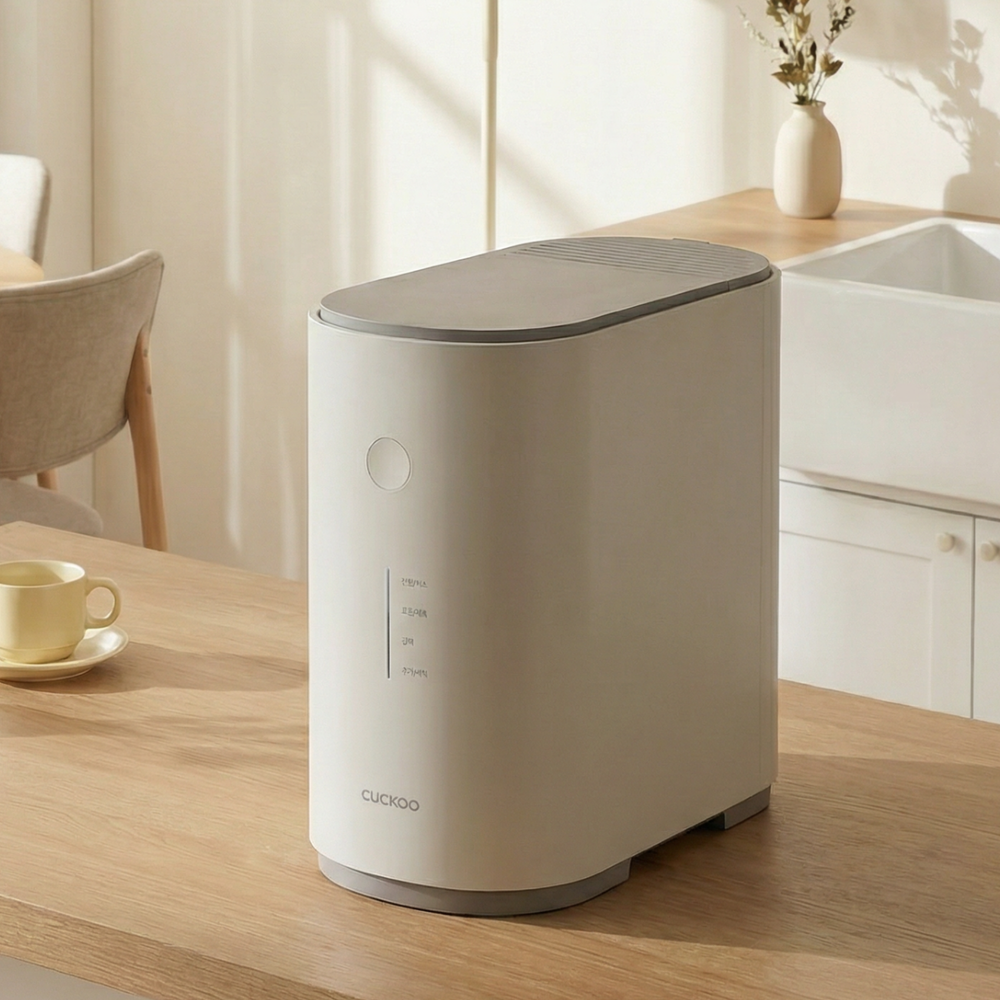 쿠쿠 건조분쇄형 에코웨일 2L 음식물처리기 그레이스화이트 CFD-ENL201DCGW 쿠쿠 직접생산