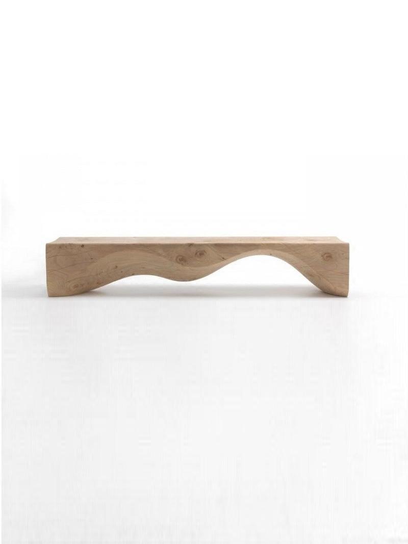 통나무 벤치 목재 전시대 미술관 카페 고재 의자 야외 더블 아치 120 x 30x40 - 상세 이미지 4